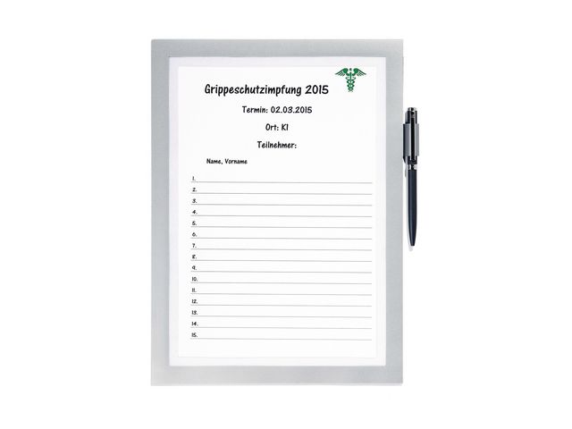 Inforam självh. DURAFRAME note A4 silver