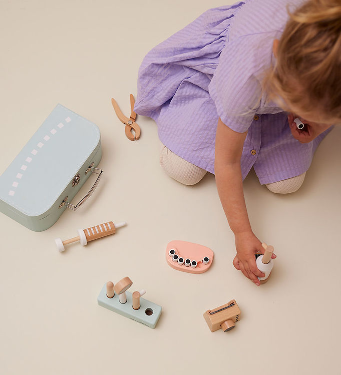 Tandläkarväska lekset trä Kids Concept - 4