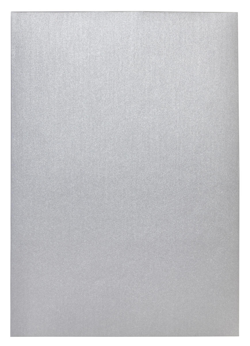 Dekorationskartong 50 x 70 cm silver  250g 5/fp