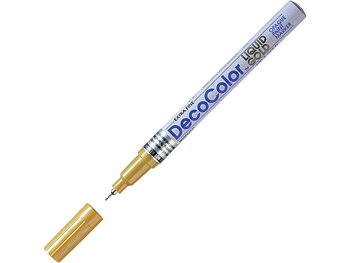 Märkpenna Deco color Superfine guld 1/fp