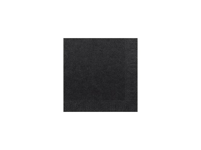 Servett 3-lags 33x33cm svart 125/FP