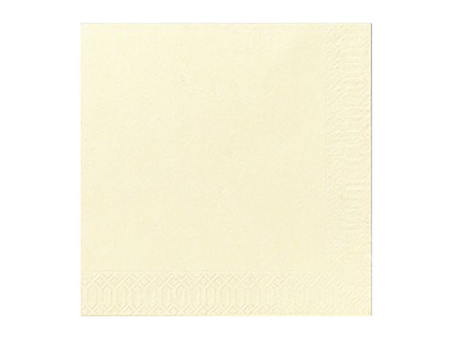Servett 3-lags 33x33cm vanilj 125/FP