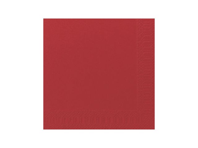 Servett 3-lags 40x40cm röd 125/FP