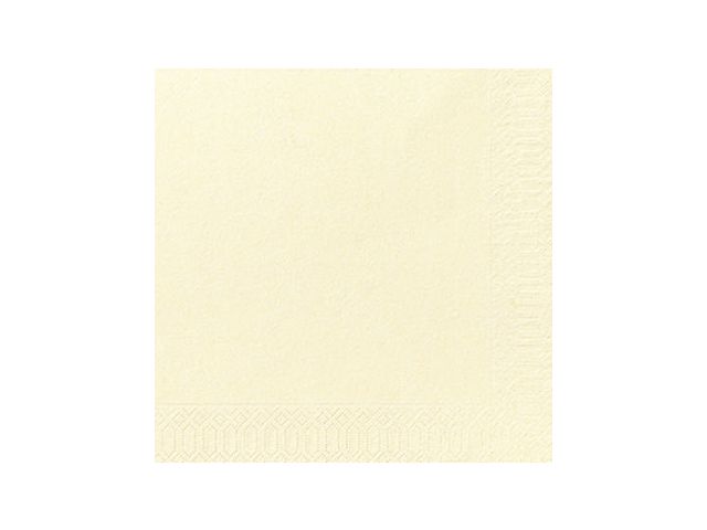 Servett 3-lags 40x40cm vanilj 125/FP