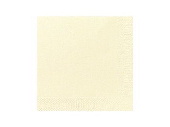 Servett 3-lags 40x40cm vanilj 125/FP