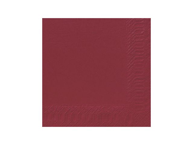 Servett 3-lags 40x40cm vinröd 125/FP