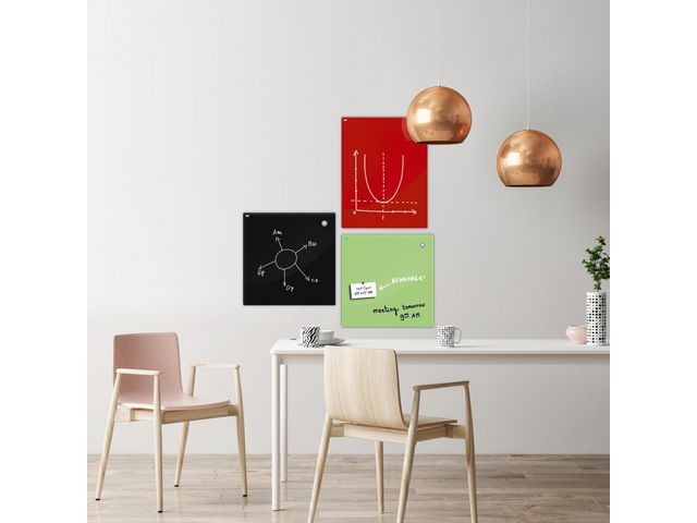 Glastavla Magnetisk vit 90x60cm - 2