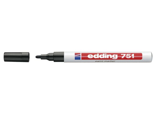 Märkpenna Edding 751 svart 1/fp - 2