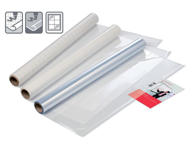 Whiteboard NOBO 80x60cm vit folie 25ark - 2