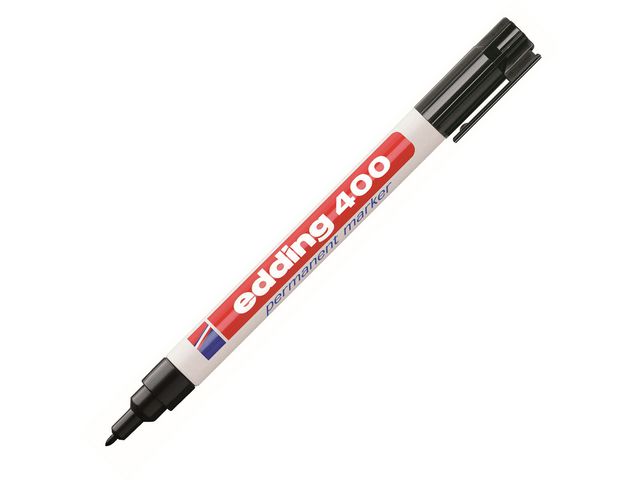 Märkpenna Edding 400 svart 10/fp