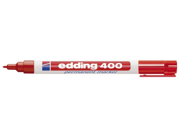 Märkpenna Edding 400 röd 10/fp - 3