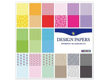 Mönstrade pappersark Designblock