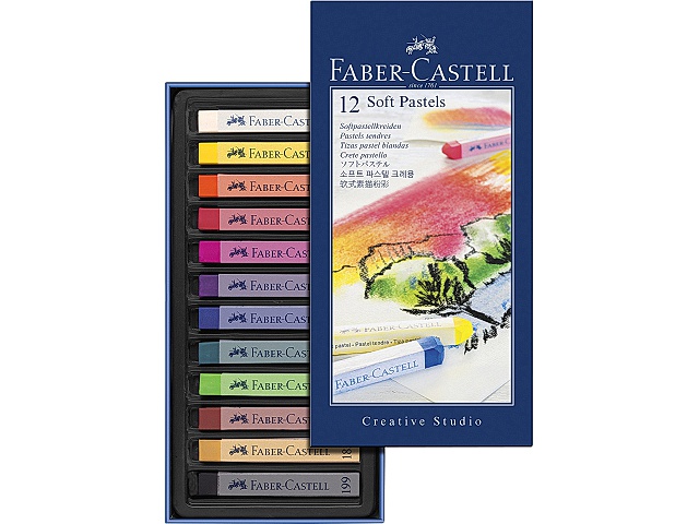 Studio Pastellkrita mjuk 12 färger