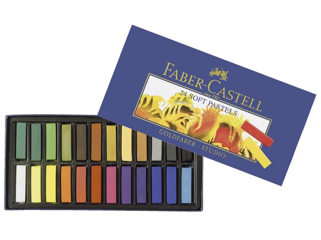 Torrpastellkritor Faber Castell 24 färger