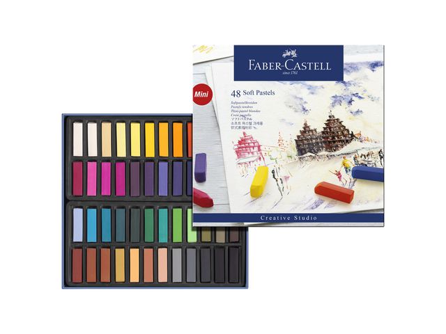 Torrpastellkritor Faber Castell 48 färger - 2