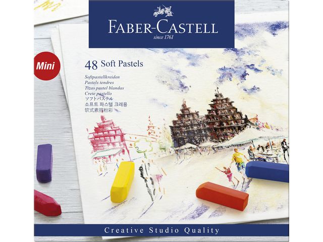 Torrpastellkritor Faber Castell 48 färger - 3