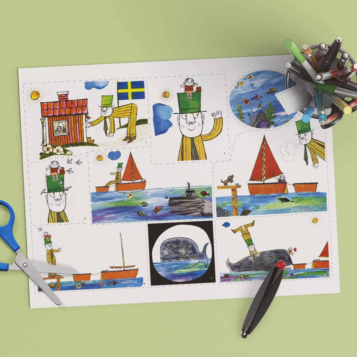 Flanosaga Lilla Annna och Långa Farbron på havet 