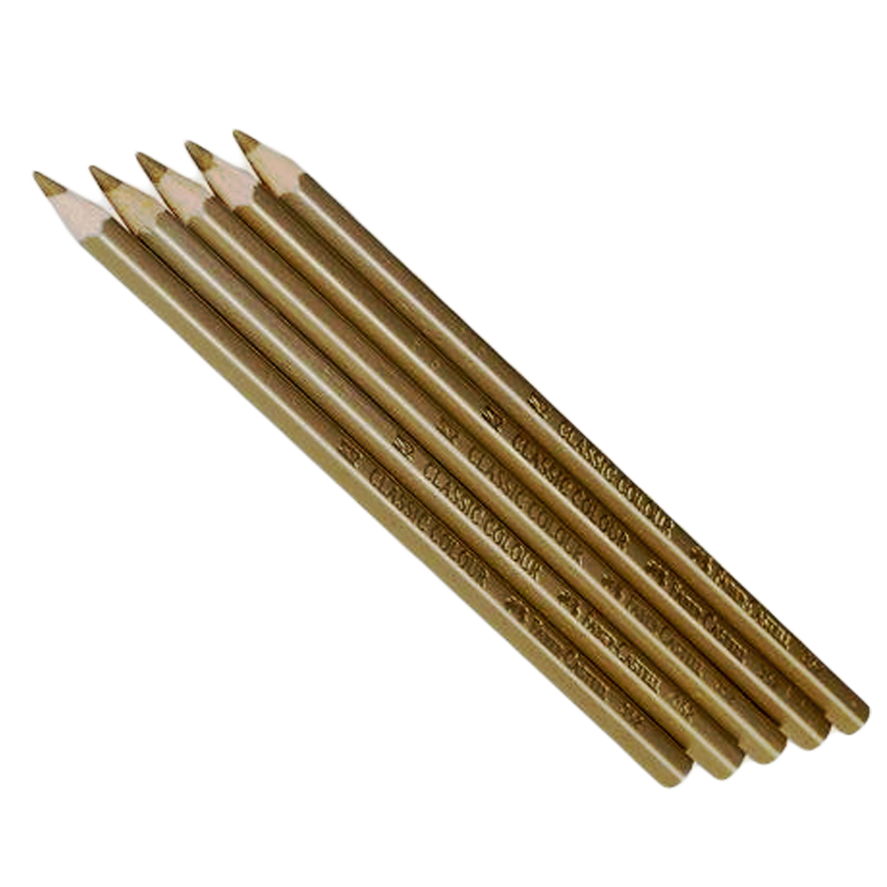 Färgpennor Faber Castell Classic Guld 5/fp