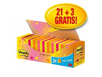 Notes POST-IT Värdepack 76x76 mm 24/FP