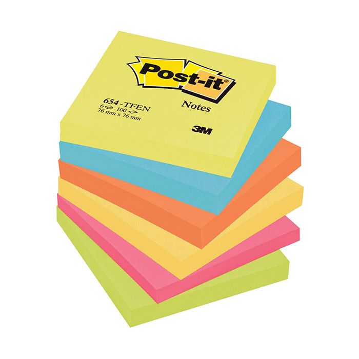 Notes POST-IT Energetic 76x76mm 6/fp