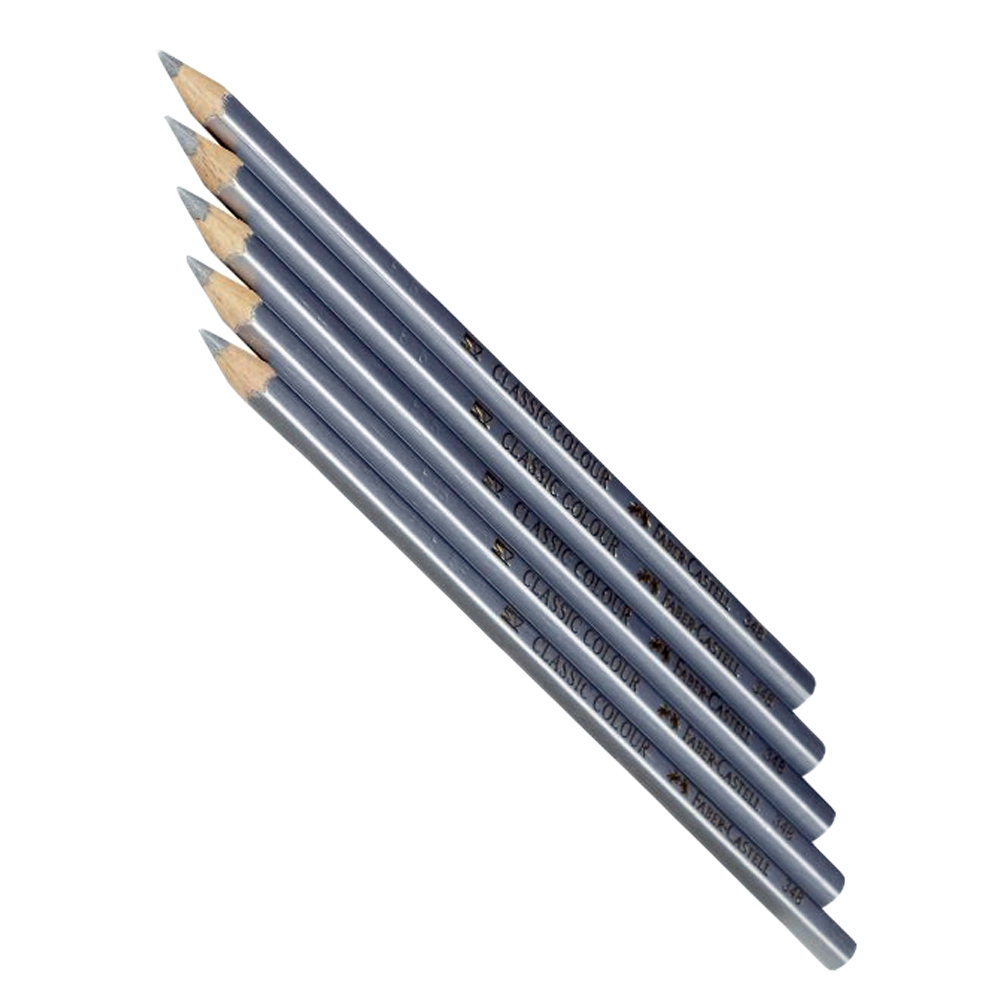 Färgpennor Faber Castell Classic Silver 5/fp