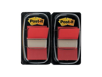 Index POST-IT dubbelpack 2x50 röd 6/fp