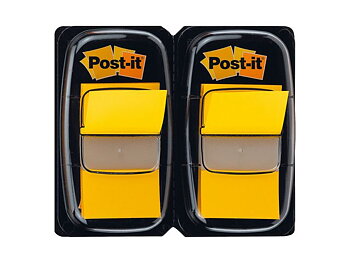 Index POST-IT dubbelpack 2x50 gul 6/fp
