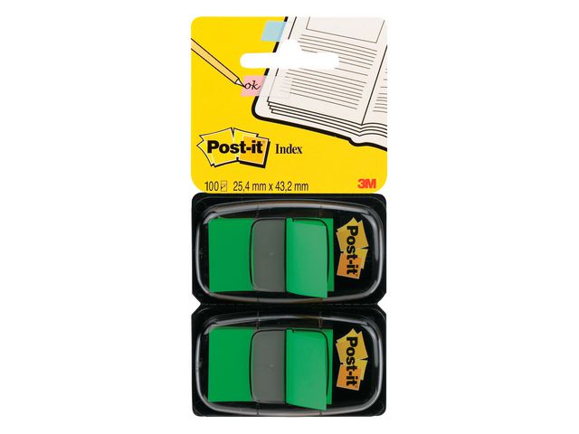 Index POST-IT dubbelpack 2x50 grön 6/fp