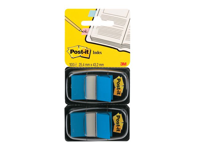 Index POST-IT dubbelpack 2x50 blå 6/fp
