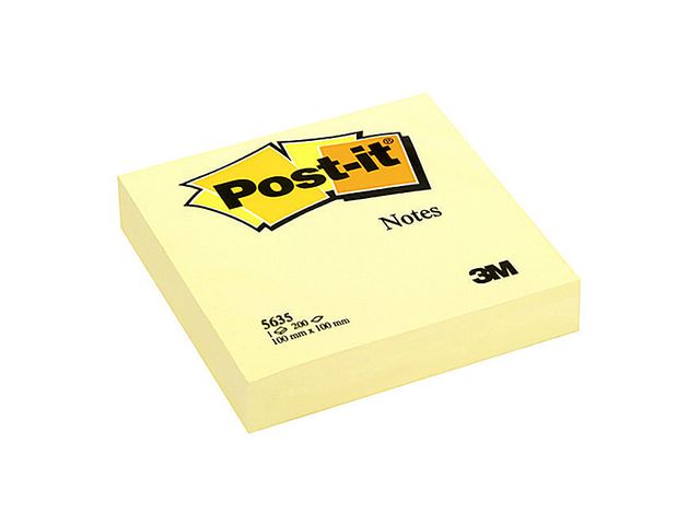Notes POST-IT Gul 5635 100x100 mm