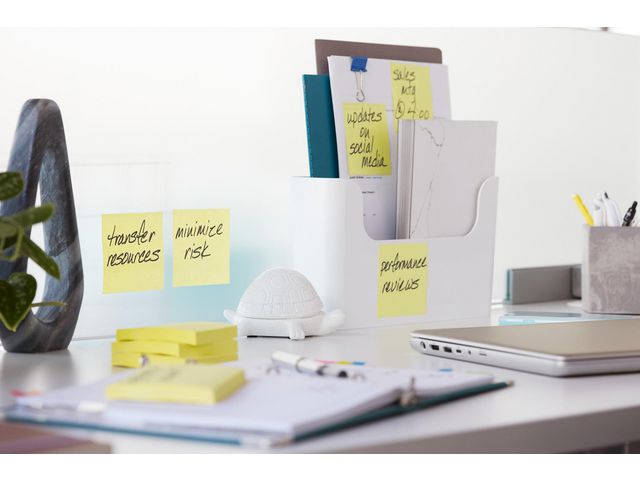 Notes POST-IT SuperSticky 76x76mm gul 12/fp - 3
