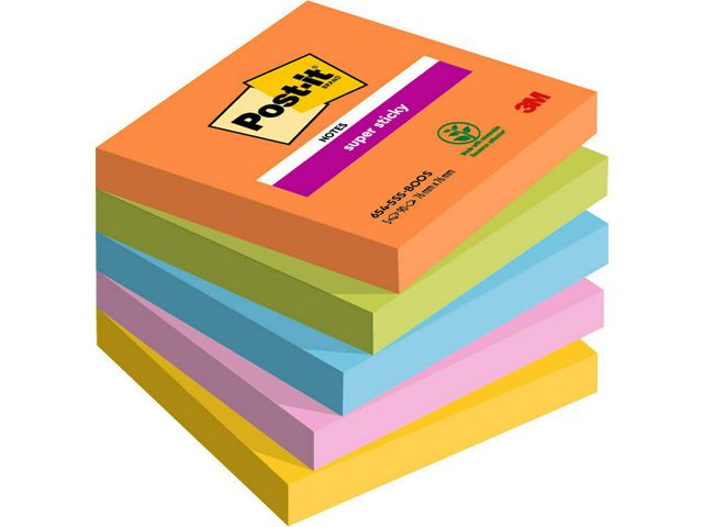 Notes POST-IT Super Sticky Boost 76x76 5/fp