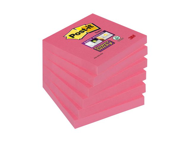 Notes POST-IT SuperSticky 76x76mm poppy 6/fp