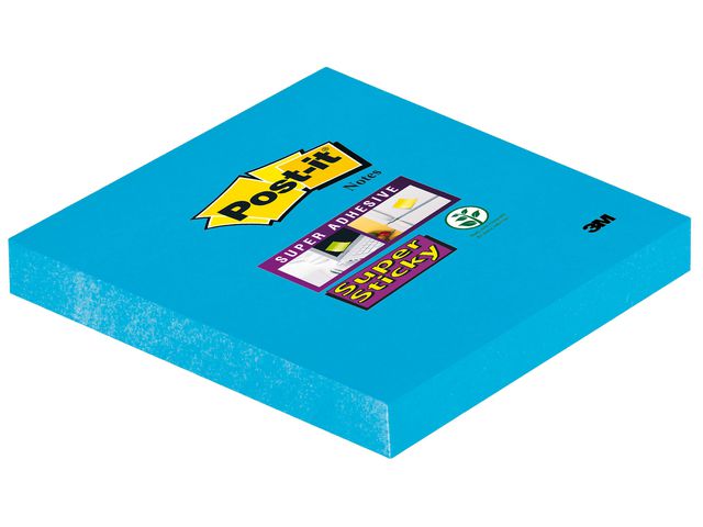 Notes POST-IT SuperSticky 76x76mm blå 6/fp - 2