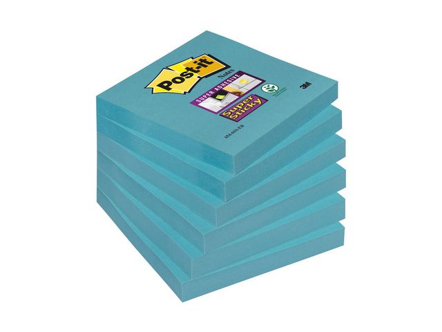 Notes POST-IT SuperSticky 76x76mm blå 6/fp