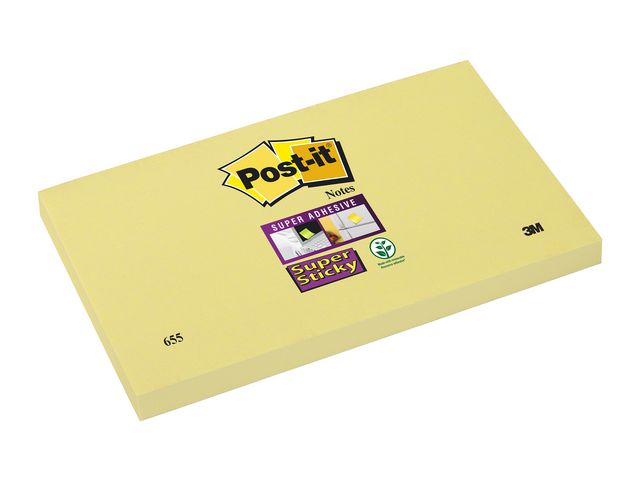 Notes POST-IT SuperSticky gul76x127 6/FP - 2