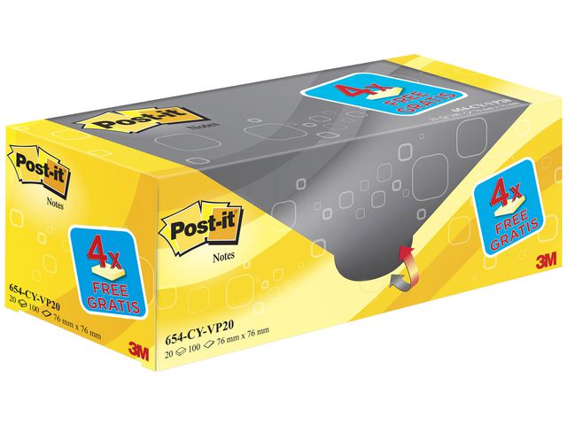 POST-IT Notes Value Pack 76x76mm 20/fp - 2