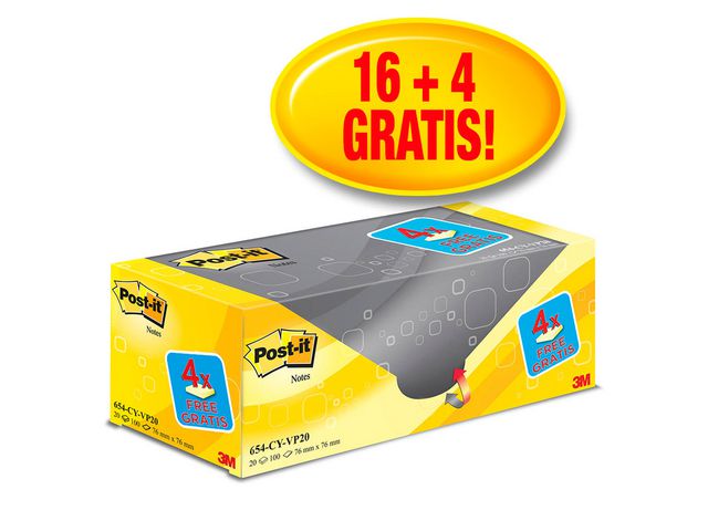 POST-IT Notes Value Pack 76x76mm 20/fp