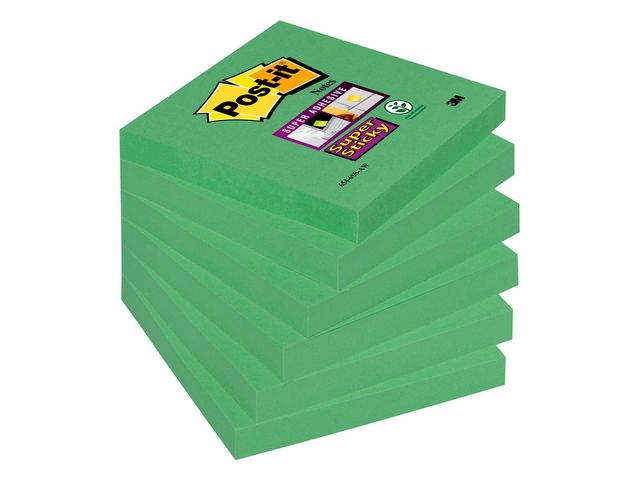 Notes POST-IT 76x76mm Sparrisgrön 6/fp