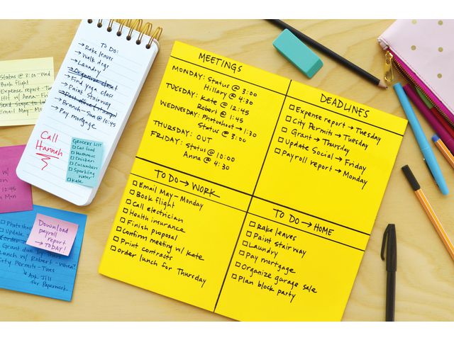 Notes POST-IT Big Notes 279x279mm gul 6/fp