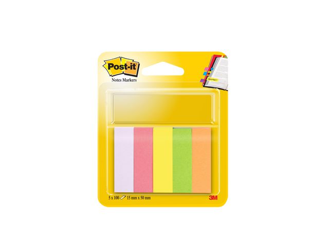 Index POST-IT  670-5 5 färger 15 x 50mm