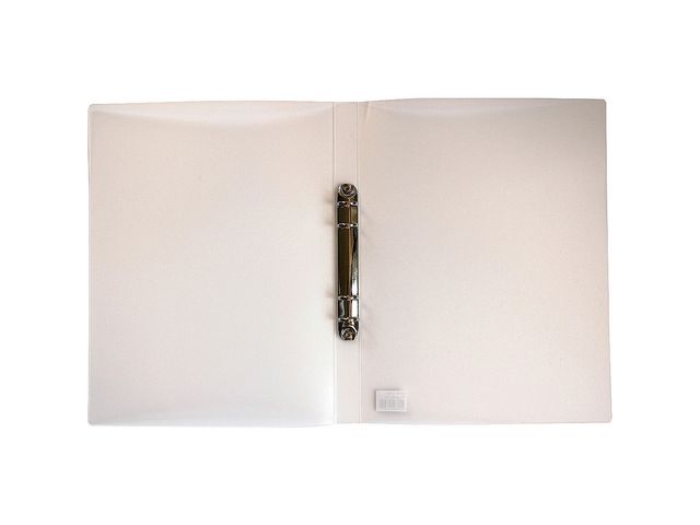 Ringpärm A4 i plast transparent vit - 2