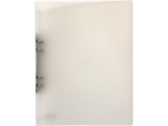 Ringpärm A4 i plast transparent vit