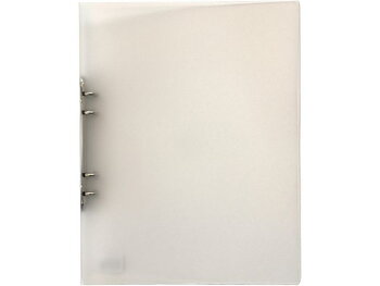 Ringpärm A4 i plast transparent vit