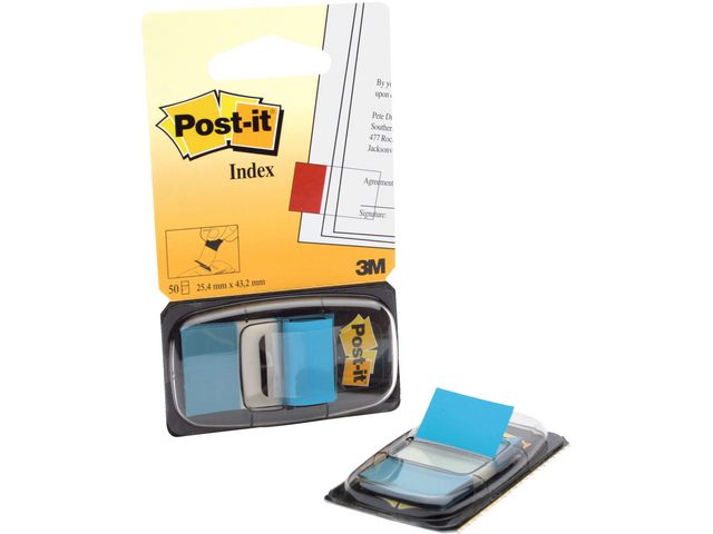 Index POST-IT 25x43mm kornblå - 2