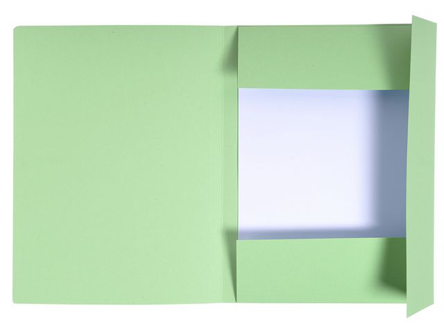 Kartongmapp EXACOMPTA 3-klaff A4 grön - 2