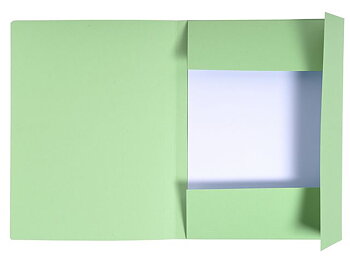 Kartongmapp EXACOMPTA 3-klaff A4 grön