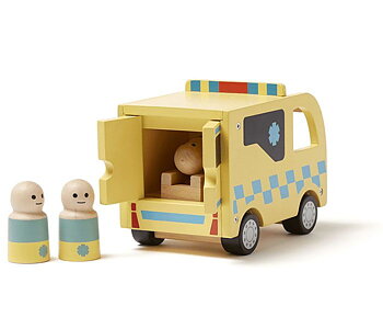 Ambulansbil i trä Kids Concept
