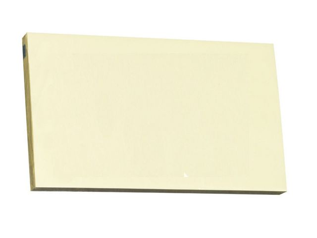 Notisblock 76 x 127 mm gul 12/fp