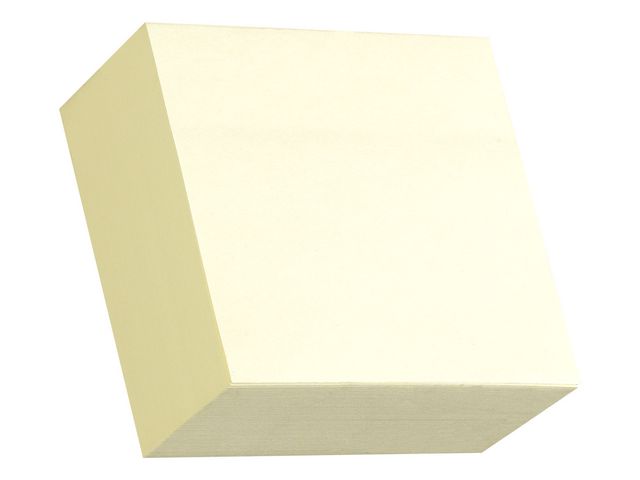 Notisblock kub 76x76 mm gul 450 blad